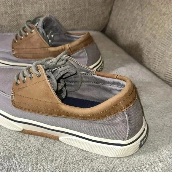 Sperry Gray and Brown Boat Shoes - Picture 4 of 7